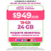 Promo Portabilidad Telefonía celular - 12GB Semestral - eSIM QR - Ilimitado