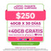 Promo Mamá Telefonía celular - 40GB - eSIM QR - Ilimitado