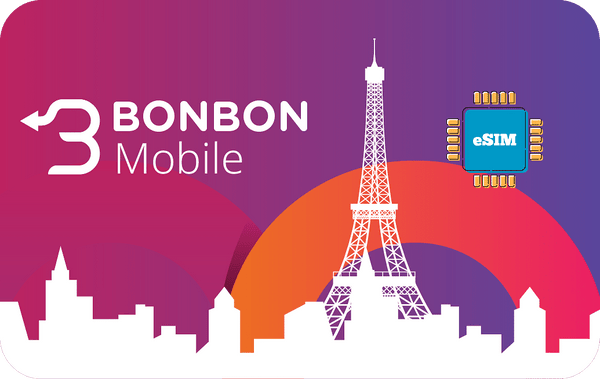 Telefonia Celular - 10 GB - 30 Days - Bonbon Mobile - France