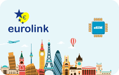 Telefonia Celular - 50 GB - 90 Days - Eurolink - Europe