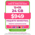 Telefonía celular - 12GB Semestral - Ilimitado