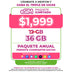 Promo Portabilidad Telefonía celular - 12GB Anual - eSIM QR - Ilimitado