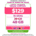 Promo Portabilidad Telefonía celular - 20GB - eSIM QR - Ilimitado