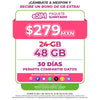 Promo Portabilidad Telefonía celular - 24GB - 30 días - eSIM QR - Ilimitado