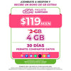 Promo Portabilidad Telefonía celular - 2GB - 30 días - eSIM QR - Ilimitado